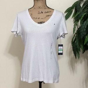 NWT Tommy Hilfiger polka-dotted cotton shirt